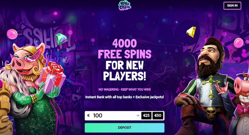 Reko Casino hemsida