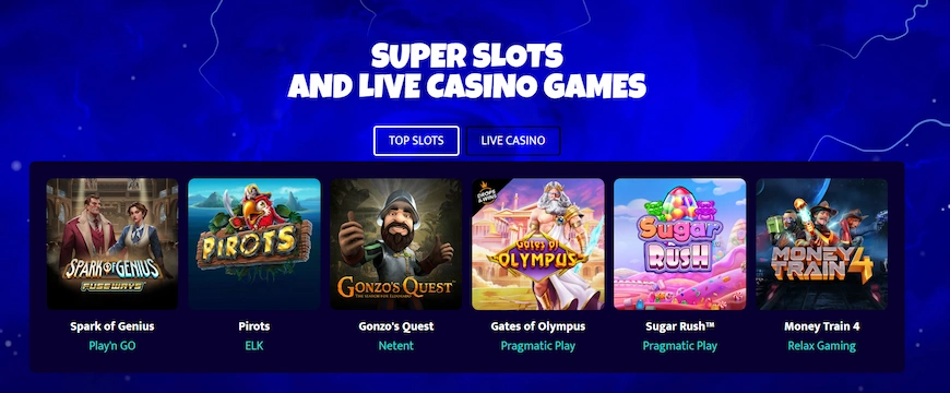 Slot Cloud slots och live casino