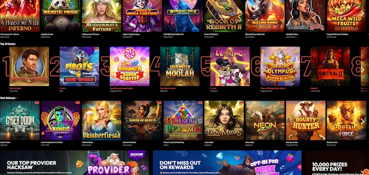winsly casino spelutbud