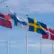 Flaggor från alla nordiska länder som ska delta i den gemensamma undersökningen om spel om pengar